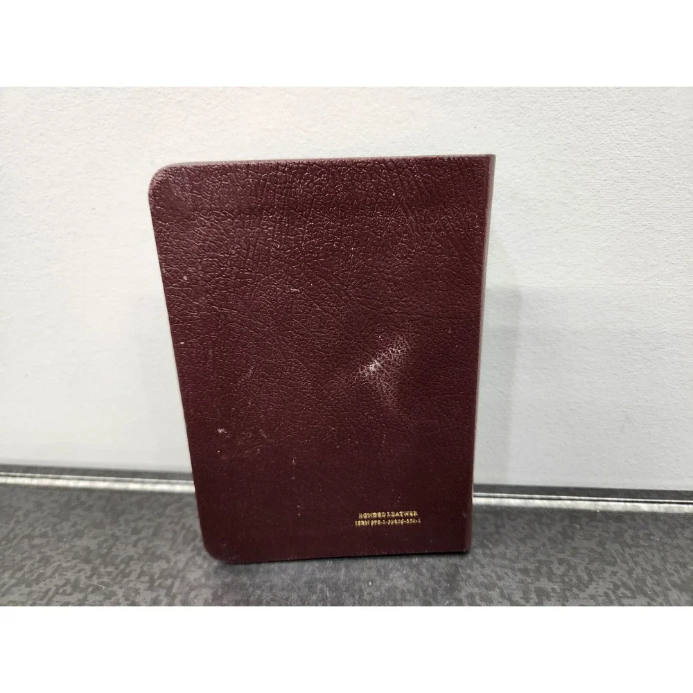 Hendrickson KJV Holy Bible Large Print Compact Reference Burgundy Bonded Leather